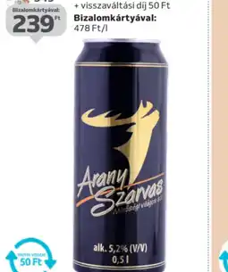 Auchan ARANY SZARVAS DOBOZOS SÖR ajánlat