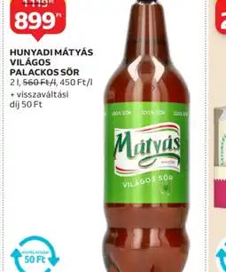 Auchan HUNYADI MÁTYÁS VILÁGOS SÖR ajánlat