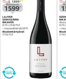 Auchan LAJVER SZEKSZÁRDI BIKAVÉR ajánlat