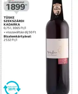 Auchan TÜSKE SZEKSZÁRDI KADARKA ajánlat