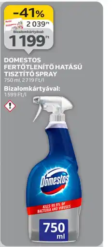 Auchan DOMESTOS FERTŐTLENÍTŐ TISZTÍT SPRAY ajánlat