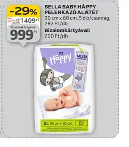 Auchan BELLA BABY HAPPY PELENKÁZ ALÁTÉT ajánlat