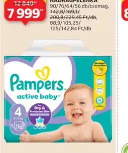 Auchan PAMPERS ACTIVE BABY NADRÁGPELENKA ajánlat