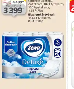 Auchan ZEWA DELUXE TOALETTPAPÍR ajánlat