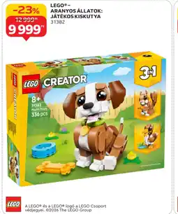 Auchan LEGO ARANYOS ÁLLATOK: JÁTÉKOS KISKUTYA ajánlat