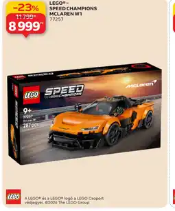 Auchan LEGO® SPEED CHAMPIONS MCLAREN W1 ajánlat