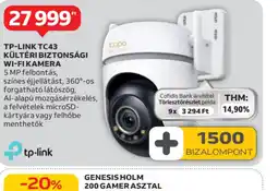Auchan TP-LINK TC43 KÜLTÉRI BIZTONSÁGI WI-FI KAMERA ajánlat