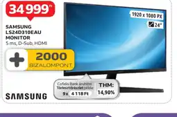 Auchan SAMSUNG LS24D310EAU MONITOR ajánlat