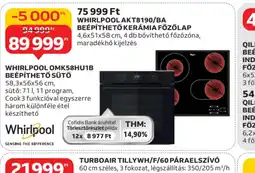 Auchan WHIRLPOOL BEÉP 21999.60 cm széles, 3 fokozat, légszállítás: 350/205 m³/hTHETŐ SÜTŐ ajánlat