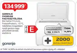 Auchan GORENJE FH30EAW FAGYASZTLÁDA ajánlat