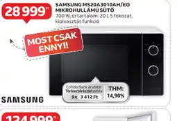 Auchan SAMSUNG MS20A3010AH/EO MIKROHULLÁMÚ SÜTŐ ajánlat