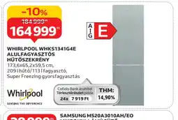 Auchan WHIRLPOOL WHKS1341G4E HŰTŐSZEKRÉNY ajánlat