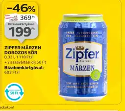 Auchan ZIPFER MÄRZEN DOBOZOS SÖR ajánlat