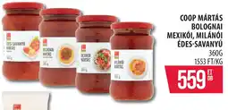 Coop Coop Mártás bolognai mexikói, milánói édes-savanyú ajánlat