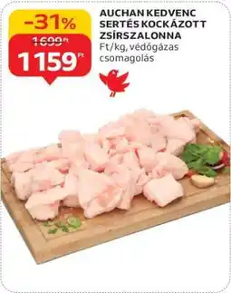 Auchan Auchan Kedvenc Sertés Kockázott Zsírszalonna ajánlat