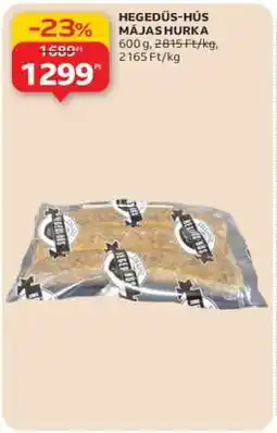 Auchan HEGEDŰS-HÚS MÁJAS HURKA ajánlat