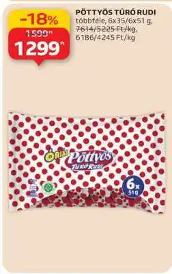 Auchan PÖTTYÖS Túró Rudi ajánlat