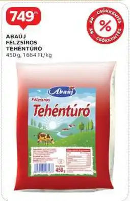 Auchan ABAÚJ FÉLZSÍROS TEHÉNTÚRÓ ajánlat