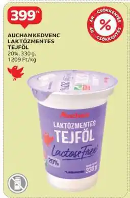 Auchan Auchan Kedvenc Laktózmentes Tejföl ajánlat
