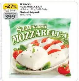 Auchan Szarvasi Mozzarella sajt ajánlat