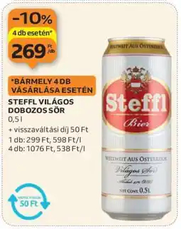 Auchan STEFFL VILÁGOS DOBOZOS SÖR ajánlat