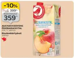 Auchan Auchan Kedvenc Őszibarackital ajánlat
