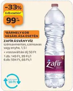 Auchan Zafír Ásványvíz ajánlat