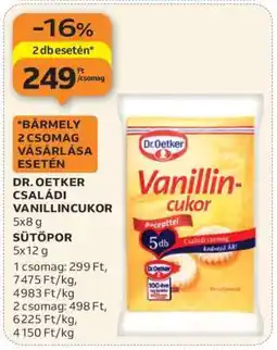Auchan DR. OETKER CSALÁDI VANILLINCUKOR ajánlat