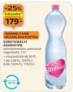 Auchan SZENTKIRÁLYI Ásványvíz ajánlat