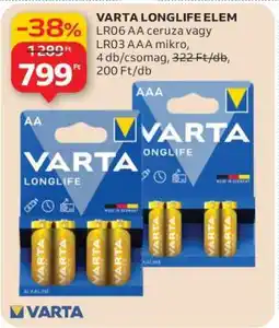 Auchan Varta Longlife elem ajánlat