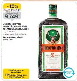 Auchan Jägermeister vagy Jägermeister Orange Keserűlikőr ajánlat