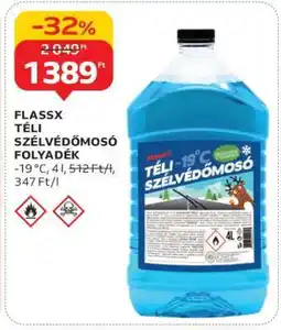 Auchan FlassX téli szélvédőmosó folyadék ajánlat