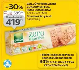 Auchan Gullón Fibre Zero Cukormentes, Rostdús Keksz ajánlat