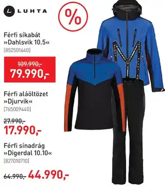 LUHTA Férfi sínadrág Digerdal 10.10