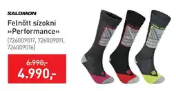 Intersport SALOMON Felnőtt sízokni Performance ajánlat