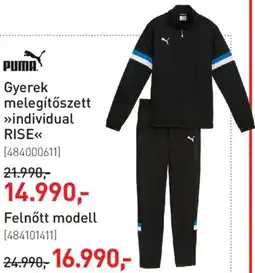Intersport PUMA Gyerek melegítőszett individual RISE ajánlat