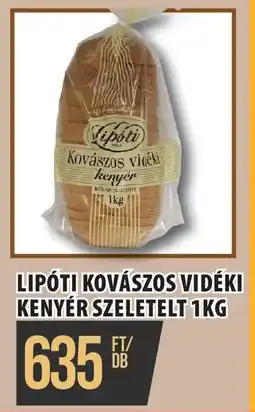 Coop Lipóti kovászos vidéki kenyér szeletelt ajánlat