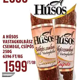 Coop A húsos vastagkolbasz csemege, csípős ajánlat