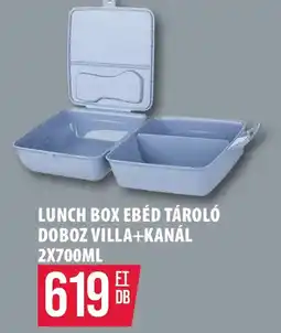 Coop Lunch Box Ebéd tároló doboz villa+kanál ajánlat