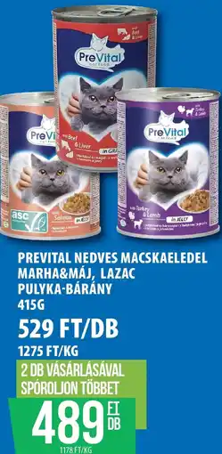 Coop Prevital nedves macskaeledel marha&máj, lazac pulyka-bárány ajánlat