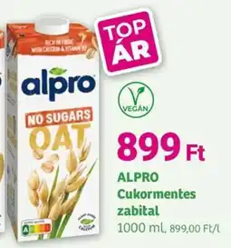 Herbaház ALPRO Cukormentes zabital ajánlat