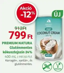 Herbaház PREMIUM NATURA Gluténmentes kókusztejszín 24% ajánlat