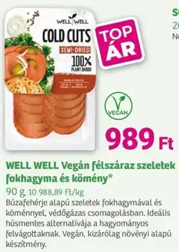 Herbaház WELL WELL Vegán félszáraz szeletek fokhagyma és kömény ajánlat