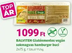 Herbaház BALVITEN Gluténmentes vegán sokmagvas hamburger buci ajánlat
