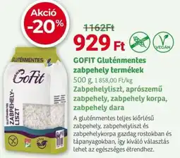 Herbaház GOFIT Gluténmentes zabpehely termékek ajánlat
