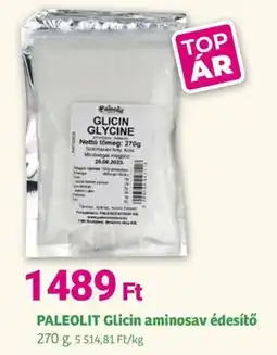 Herbaház PALEOLIT Glicin aminosav édesítő ajánlat