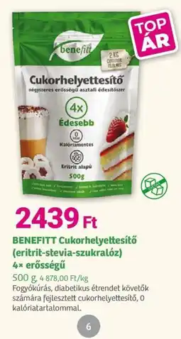 Herbaház BENEFITT Cukorhelyettesítő ajánlat
