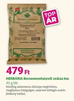 Herbaház HERBÁRIA Borsosmentalevél szálas tea ajánlat