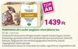 Herbaház PANNONHALMI Laudes megfázás elleni filteres tea ajánlat
