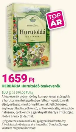 Herbaház HERBÁRIA Hurutoldó teakeverék ajánlat